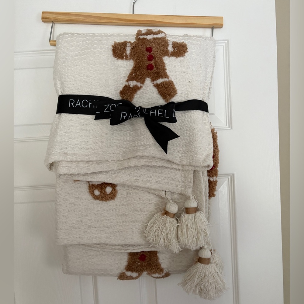 Rachel Zoe Gingerbread Man Blanket